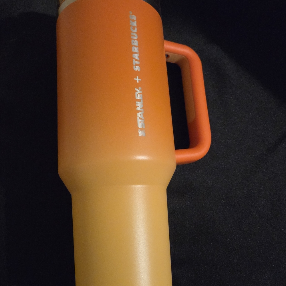 Stanley Orange Tumbler with Handle